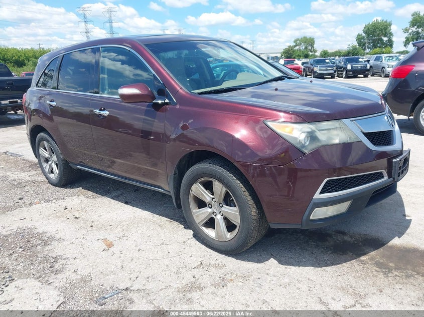 2010 Acura Mdx VIN 2HNYD2H29AH509259 IAAI salvage auction — NORMAL WEAR, Clear (Wisconsin), sold $600 on 2026-07-20 (photo 1)