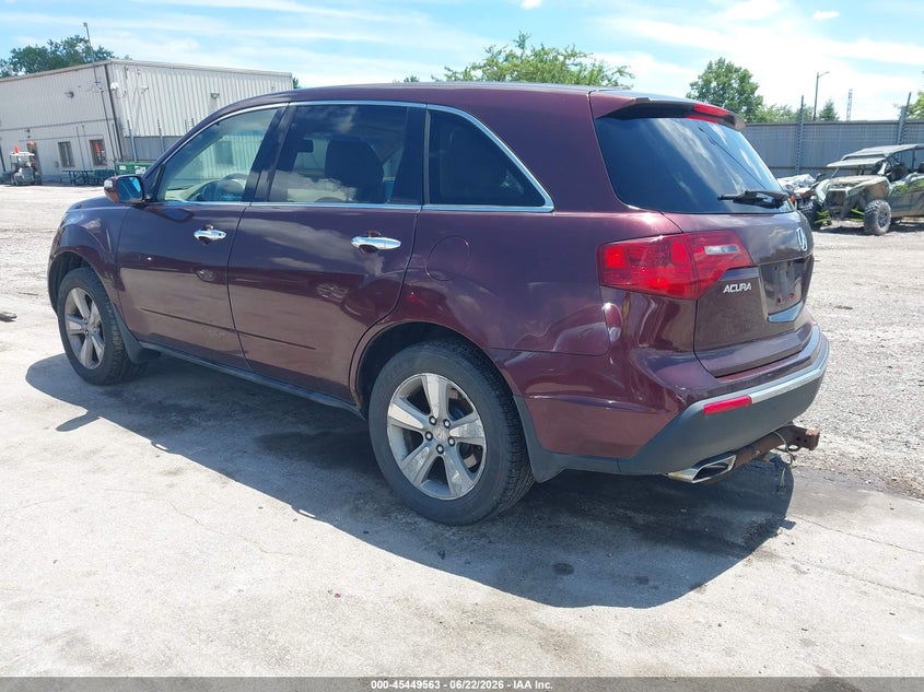 2010 Acura Mdx VIN 2HNYD2H29AH509259 IAAI salvage auction — NORMAL WEAR, Clear (Wisconsin), sold $600 on 2026-07-20 (photo 3)