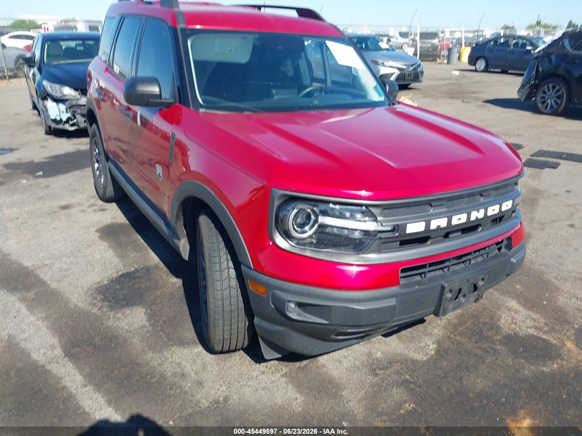 2021 Ford Bronco sport VIN 3FMCR9B66MRA95464 IAAI salvage auction — SIDE, Salvage (California), sold $6,100 on 2026-07-10 (photo 1)