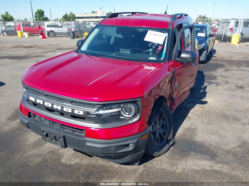 2021 Ford Bronco sport VIN 3FMCR9B66MRA95464 IAAI salvage auction — SIDE, Salvage (California), sold $6,100 on 2026-07-10 (photo 2)