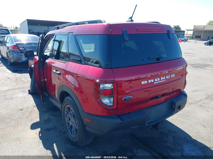 2021 Ford Bronco sport VIN 3FMCR9B66MRA95464 IAAI salvage auction — SIDE, Salvage (California), sold $6,100 on 2026-07-10 (photo 3)