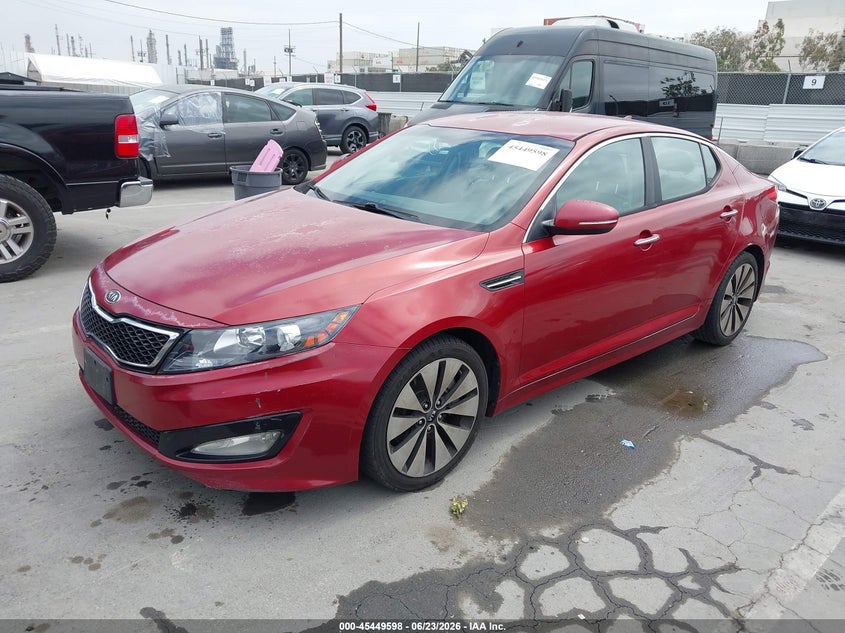 2011 Kia Optima VIN KNAGR4A69B5086068 IAAI salvage auction — FRONT END, Salvage (California), sold $850 on 2026-07-22 (photo 2)