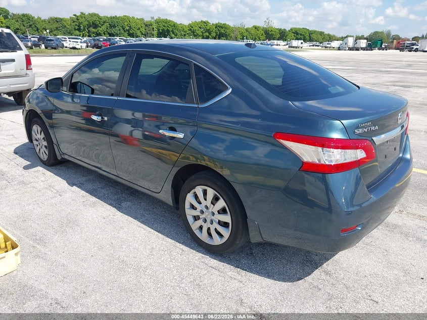 2015 Nissan Sentra VIN 3N1AB7AP2FY340657 IAAI salvage auction — NORMAL WEAR, Salvage (Florida), sold $850 on 2026-07-21 (photo 3)
