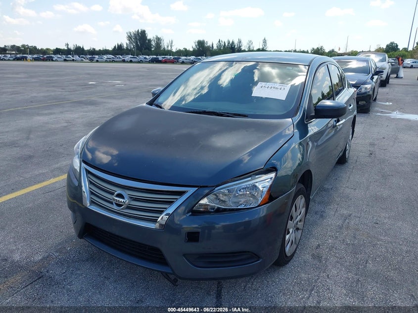 2015 Nissan Sentra VIN 3N1AB7AP2FY340657 IAAI salvage auction — NORMAL WEAR, Salvage (Florida), sold $850 on 2026-07-21 (photo 6)