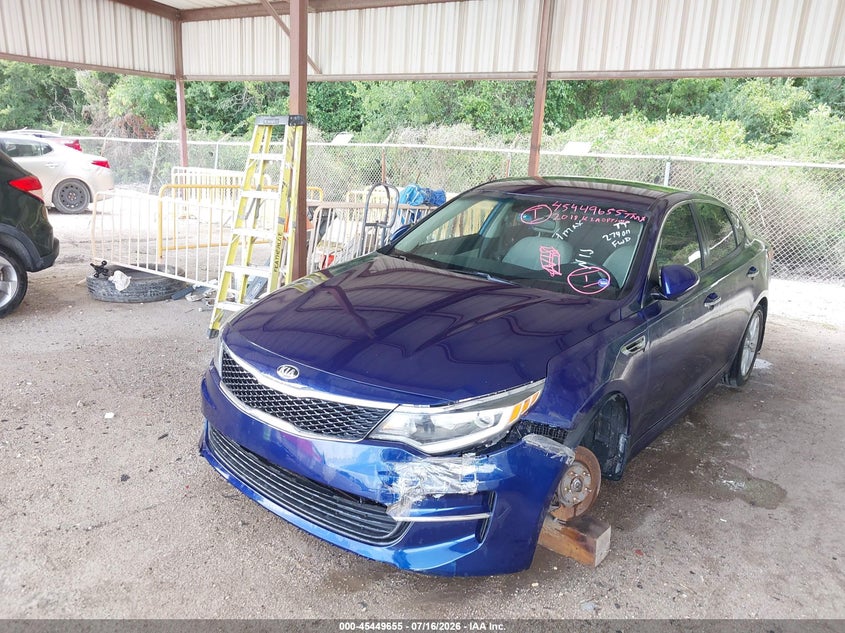 2018 Kia Optima VIN 5XXGT4L39JG274011 IAAI salvage auction — NORMAL WEAR, Original (Texas), sold $25 on 2026-07-29 (photo 6)