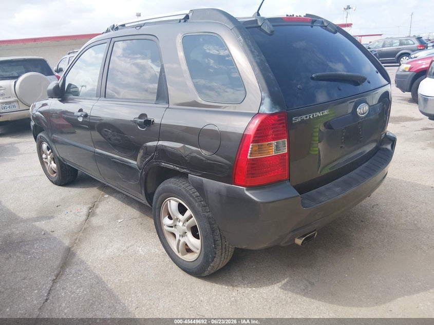 2006 Kia Sportage VIN KNDJF723967141488 IAAI salvage auction — NORMAL WEAR, Original (Texas), sold $450 on 2026-07-29 (photo 3)