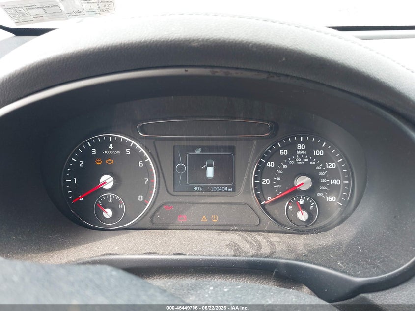 2016 Kia Sorento VIN 5XYPGDA51GG172053 IAAI salvage auction — NORMAL WEAR, Clear (Pennsylvania), sold $2,100 on 2026-07-31 (photo 7)