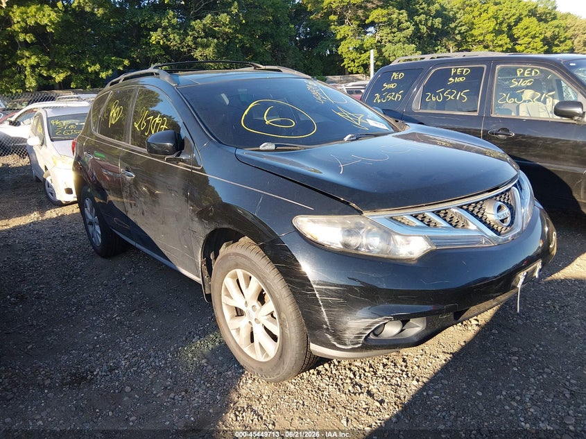 2012 Nissan Murano VIN JN8AZ1MW4CW233318 IAAI salvage auction — FRONT END, Bill Of Sale (New York), sold $450 on 2026-07-07 (photo 1)