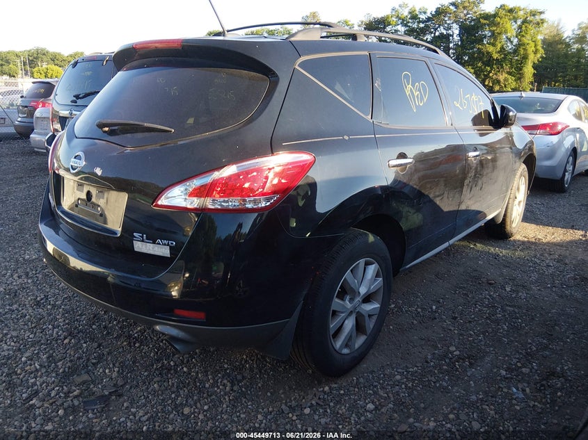 2012 Nissan Murano VIN JN8AZ1MW4CW233318 IAAI salvage auction — FRONT END, Bill Of Sale (New York), sold $450 on 2026-07-07 (photo 4)