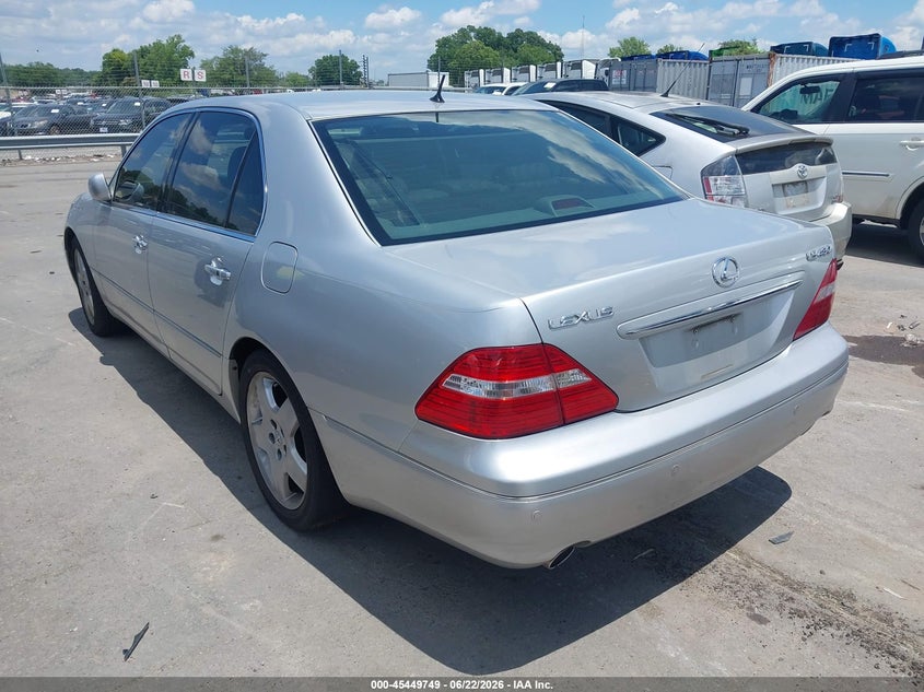 2005 Lexus Ls VIN JTHBN36F355011400 IAAI salvage auction — NORMAL WEAR, Clear-Dealer Only (North Carolina), sold $875 on 2026-07-20 (photo 3)