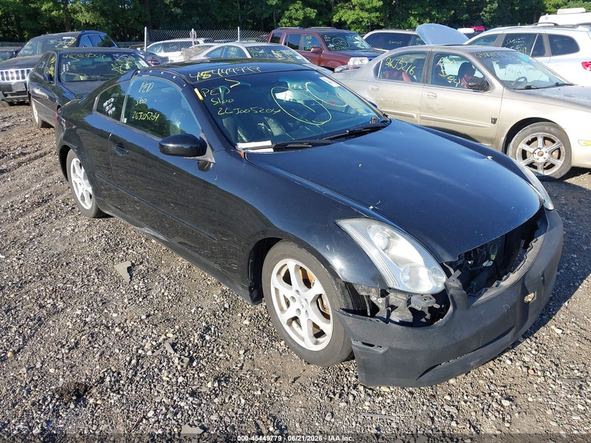 2006 Infiniti G35 VIN JNKCV54E86M703279 IAAI salvage auction — FRONT & REAR, Bill Of Sale (New York), sold $450 on 2026-07-07 (photo 1)