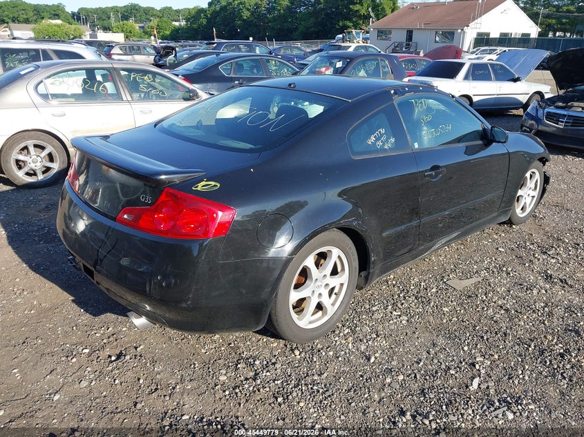 2006 Infiniti G35 VIN JNKCV54E86M703279 IAAI salvage auction — FRONT & REAR, Bill Of Sale (New York), sold $450 on 2026-07-07 (photo 4)
