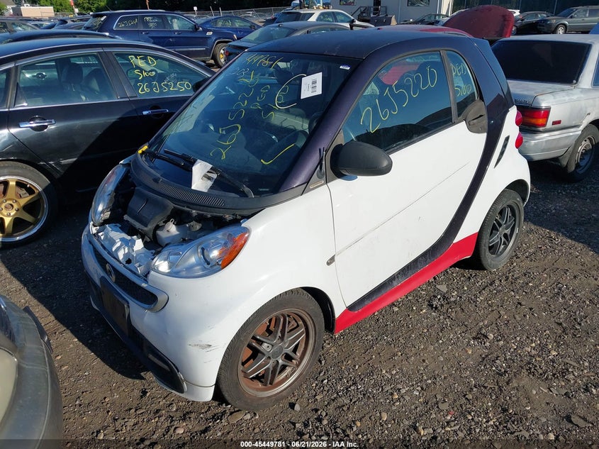 2015 Smart Fortwo VIN WMEEJ3BA9FK815578 IAAI salvage auction — FRONT & REAR, Bill Of Sale (New York), sold $600 on 2026-07-07 (photo 2)