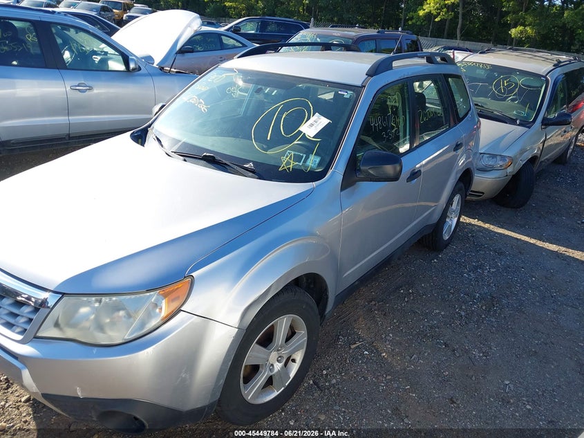 2012 Subaru Forester VIN JF2SHABC5CH422738 IAAI salvage auction — FRONT & REAR, Bill Of Sale (New York), sold $775 on 2026-07-07 (photo 2)