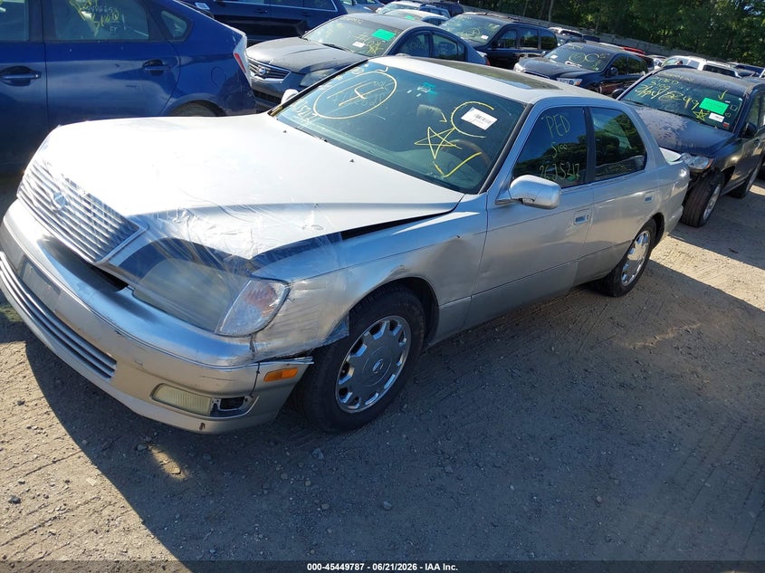 1999 Lexus Ls 400 VIN JT8BH28F0X0162922 IAAI salvage auction — FRONT & REAR, Bill Of Sale (New York), sold $450 on 2026-07-14 (photo 2)