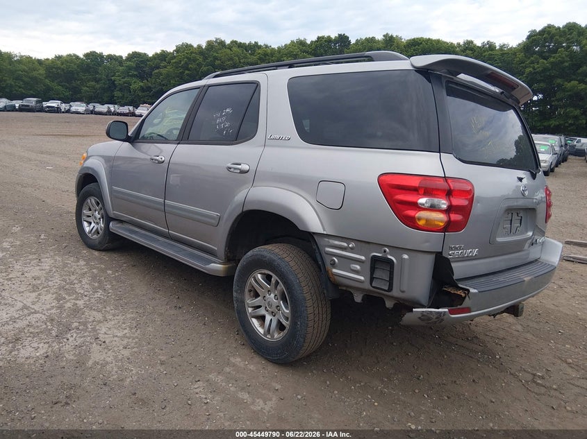 2003 Toyota Sequoia VIN 5TDBT48A53S154953 IAAI salvage auction — REAR END, Bill Of Sale (New York), sold $450 on 2026-07-07 (photo 3)