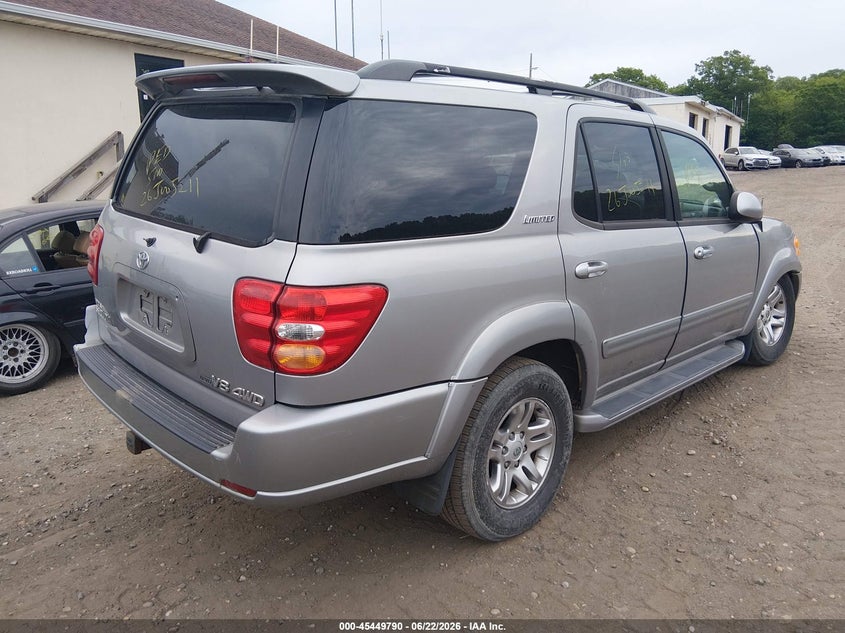 2003 Toyota Sequoia VIN 5TDBT48A53S154953 IAAI salvage auction — REAR END, Bill Of Sale (New York), sold $450 on 2026-07-07 (photo 4)