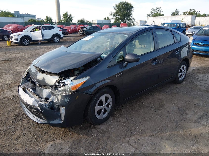 2014 Toyota Prius VIN JTDKN3DU7E1757326 IAAI salvage auction — FRONT END, Salvage (Pennsylvania), sold $1,700 on 2026-07-10 (photo 2)