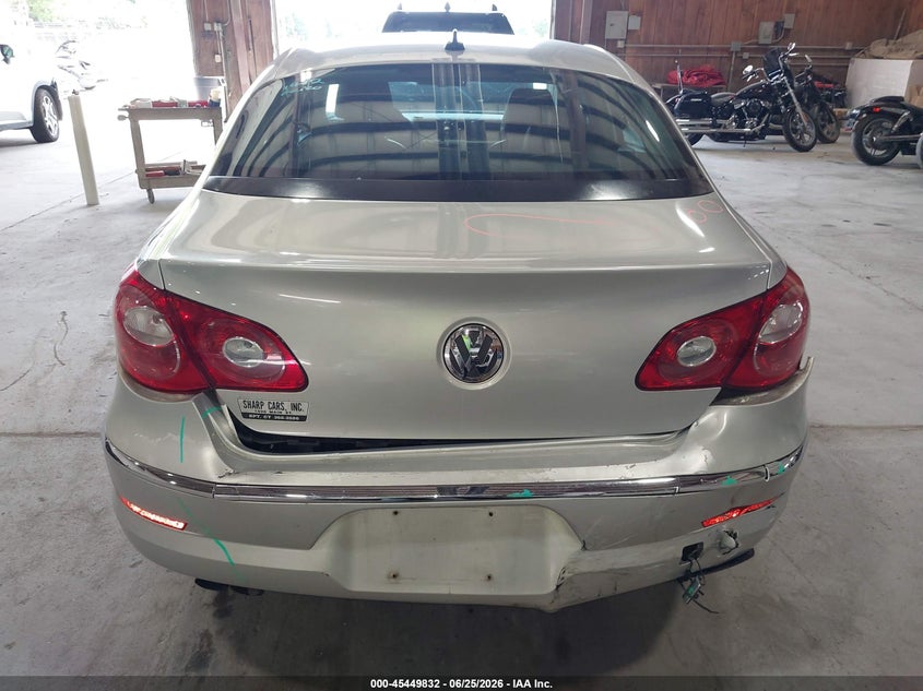 2009 Volkswagen Cc VIN WVWML93C19E542338 IAAI salvage auction — REAR END, Mv-907A (New York), sold $400 on 2026-08-19 (photo 6)