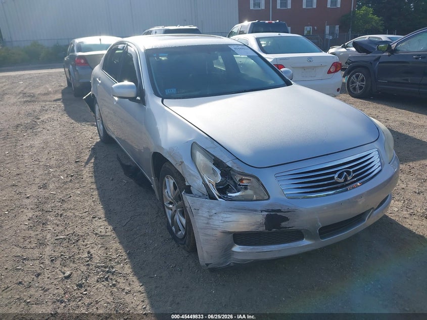 2008 Infiniti G35 VIN JNKBV61F78M269681 IAAI salvage auction — REAR END, Clear (Massachusetts), sold $400 on 2026-07-14 (photo 1)