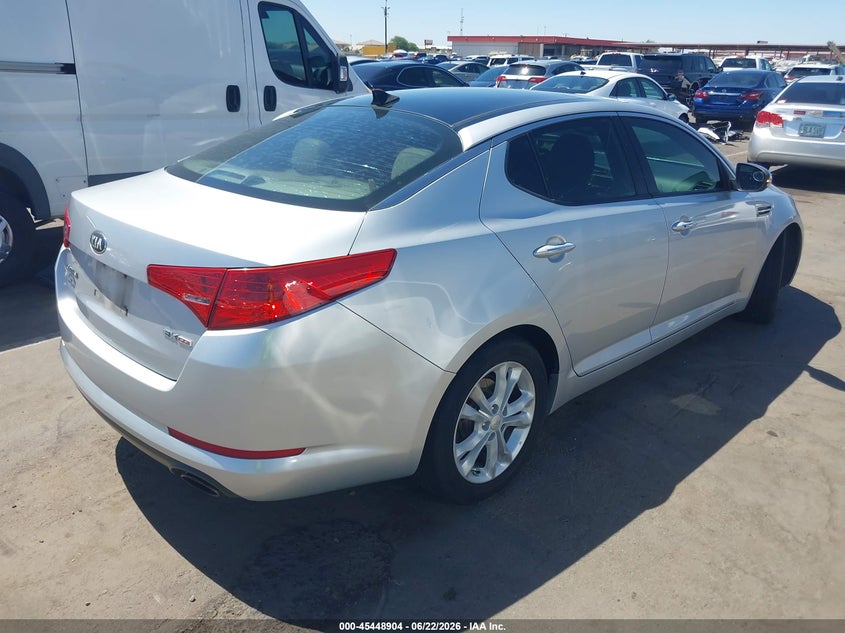 2013 Kia Optima VIN 5XXGN4A74DG151558 IAAI salvage auction — LEFT FRONT, Salvage (Arizona), sold $1,100 on 2026-07-15 (photo 4)