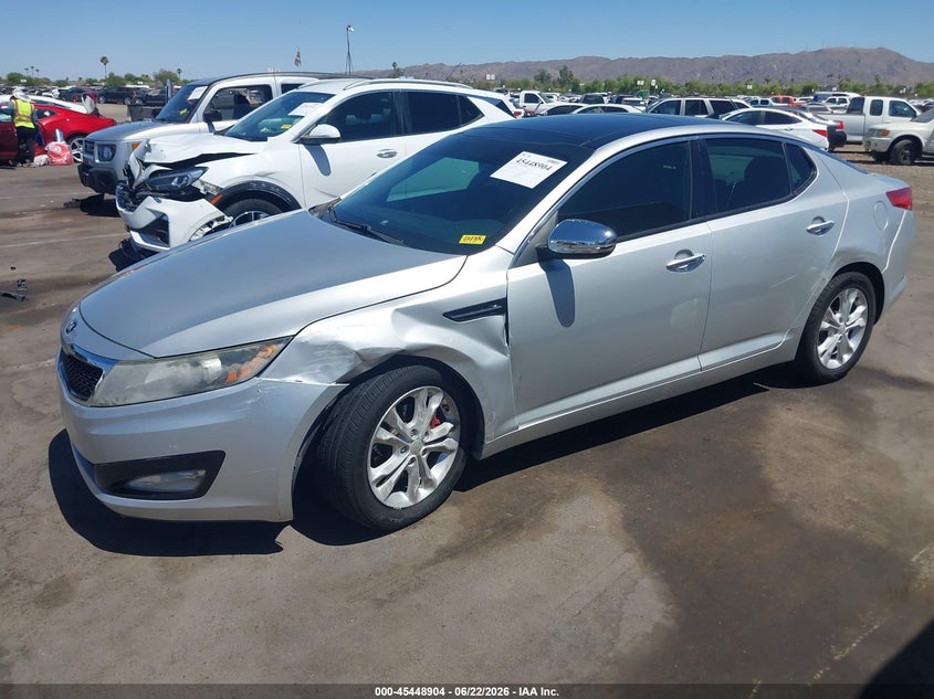 2013 Kia Optima VIN 5XXGN4A74DG151558 IAAI salvage auction — LEFT FRONT, Salvage (Arizona), sold $1,100 on 2026-07-15 (photo 6)