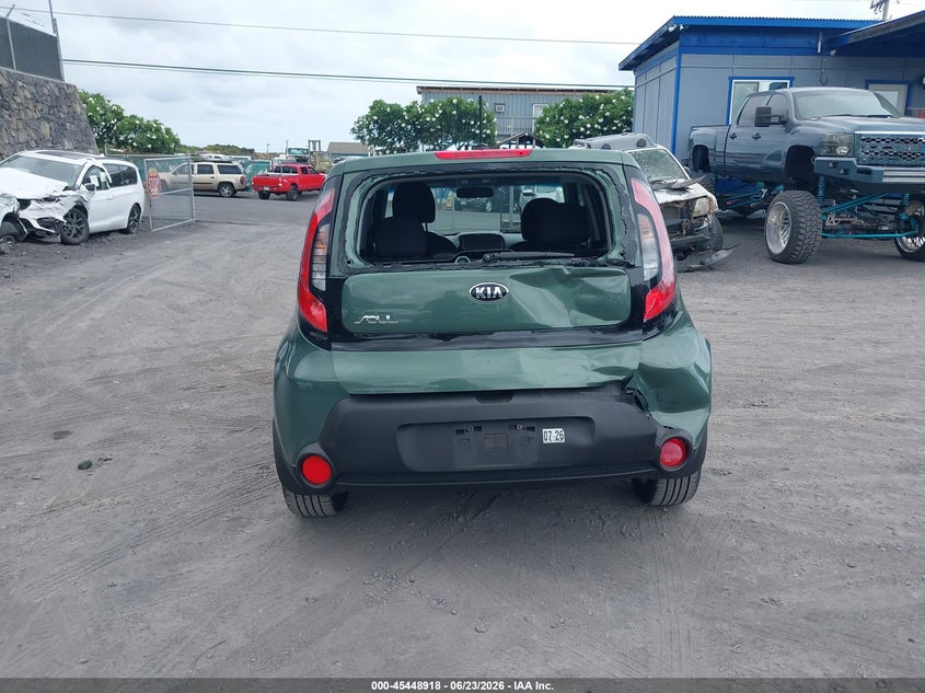 2014 Kia Soul VIN KNDJP3A59E7055198 IAAI salvage auction — REAR END, Salvage (Hawaii), sold $975 on 2026-07-21 (photo 6)