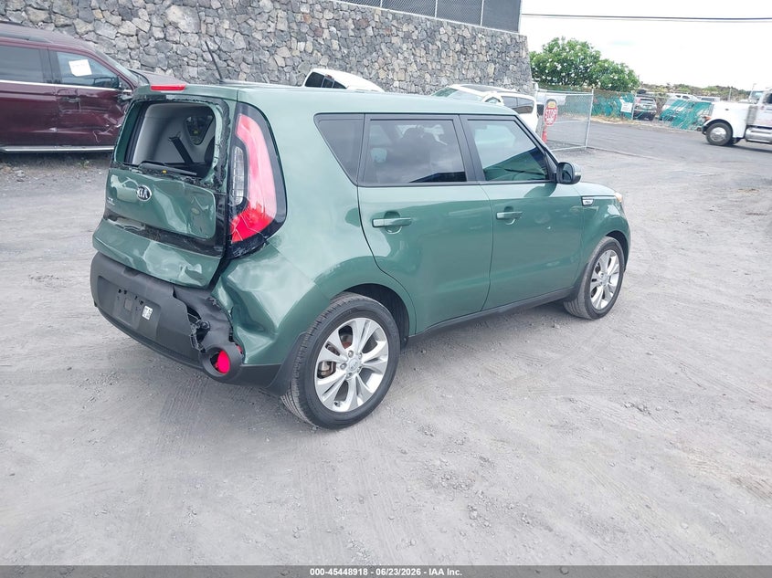 2014 Kia Soul VIN KNDJP3A59E7055198 IAAI salvage auction — REAR END, Salvage (Hawaii), sold $975 on 2026-07-21 (photo 4)