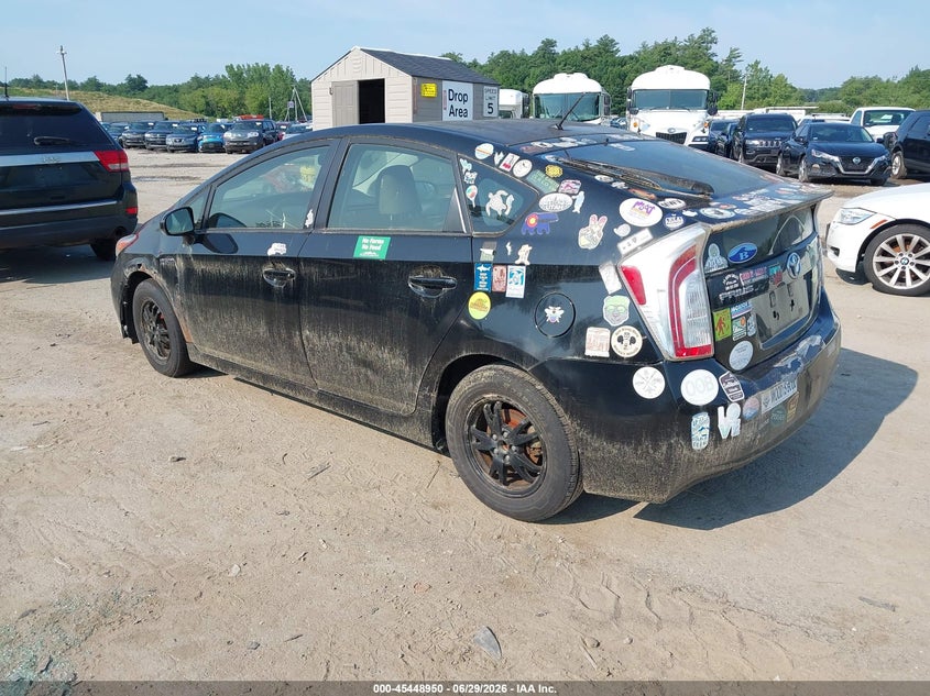 2012 Toyota Prius VIN JTDKN3DU1C5407180 IAAI salvage auction — NORMAL WEAR, Original (New Hampshire), sold $550 on 2026-07-29 (photo 3)