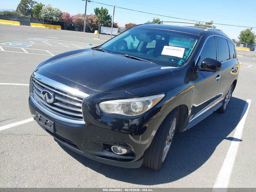 2014 Infiniti Qx60 VIN 5N1AL0MNXEC551653 IAAI salvage auction — UNKNOWN, Clear - Dealer Only (California), sold $1,000 on 2026-07-09 (photo 2)