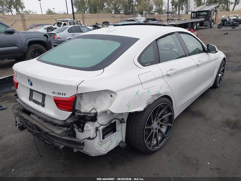 2019 BMW 4er VIN WBA4J1C55KBM14942 IAAI salvage auction — REAR END, Salvage Title, sold $3,650 on 2026-07-17 (photo 6)