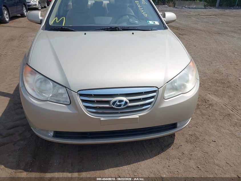 2010 Hyundai Elantra VIN KMHDU4AD5AU975680 IAAI salvage auction — NORMAL WEAR, Clear (Maryland), sold $300 on 2026-07-29 (photo 6)