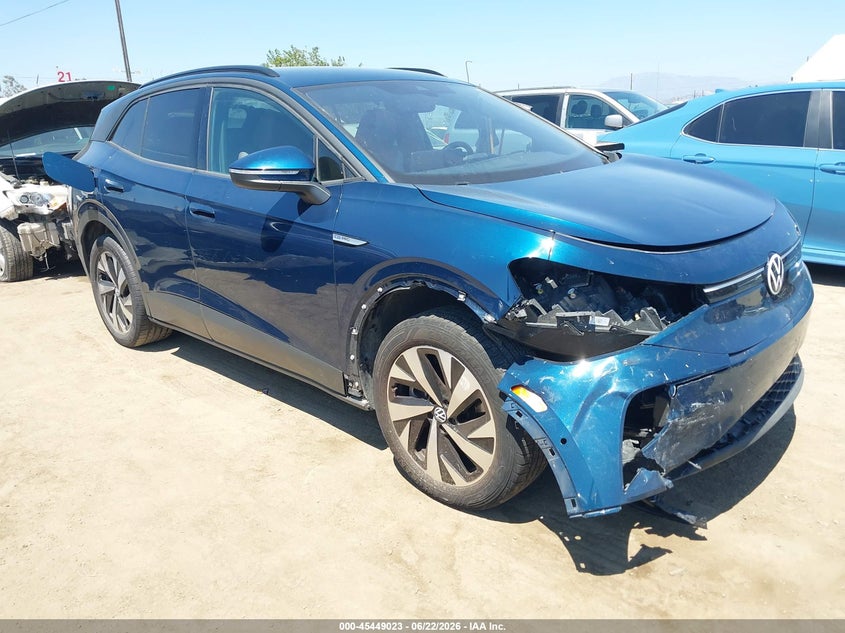 2023 Volkswagen Id.4 VIN 1V2DNPE81PC029718 IAAI salvage auction — RIGHT FRONT, Salvage Title, sold $8,600 on 2026-08-01 (photo 1)