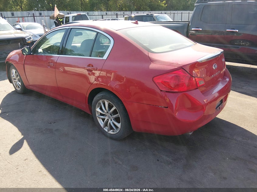 2009 Infiniti G37 VIN JNKCV61F59M353956 IAAI salvage auction — LEFT FRONT, Salvage (Utah), sold $350 on 2026-07-30 (photo 3)