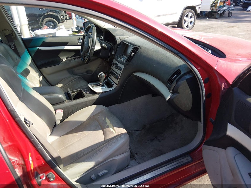2009 Infiniti G37 VIN JNKCV61F59M353956 IAAI salvage auction — LEFT FRONT, Salvage (Utah), sold $350 on 2026-07-30 (photo 5)