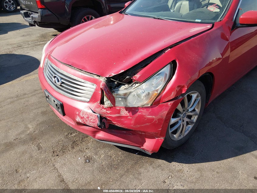 2009 Infiniti G37 VIN JNKCV61F59M353956 IAAI salvage auction — LEFT FRONT, Salvage (Utah), sold $350 on 2026-07-30 (photo 6)