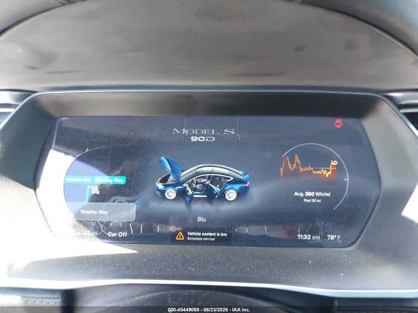 2016 Tesla Model s VIN 5YJSA1E25GF154219 IAAI salvage auction — FRONT END, Salvage Title, sold $3,850 on 2026-07-23 (photo 7)