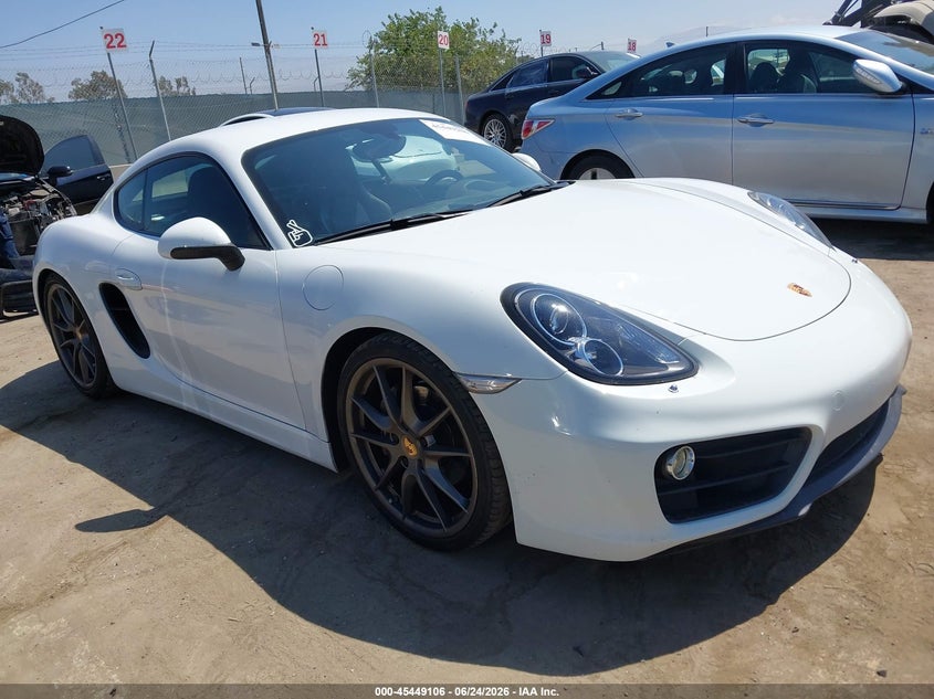 2015 Porsche Cayman VIN WP0AA2A87FK161055 — IAAI salvage auction photo