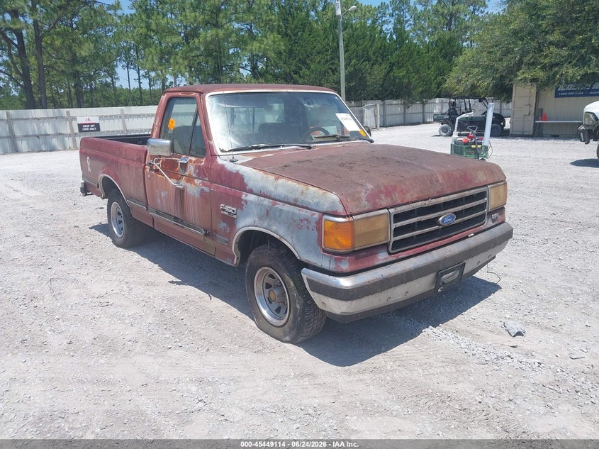 1989 Ford F-150 VIN 1FTDF15N7KNB79914 IAAI salvage auction — NORMAL WEAR, Clear (Florida), sold $275 on 2026-07-09 (photo 1)