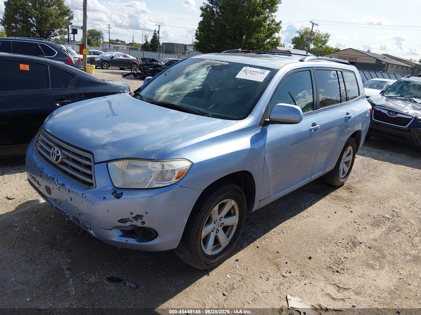 2010 Toyota Highlander VIN 5TDBK3EH8AS015069 IAAI salvage auction — NORMAL WEAR, Clear (Indiana), sold $1,125 on 2026-07-21 (photo 2)
