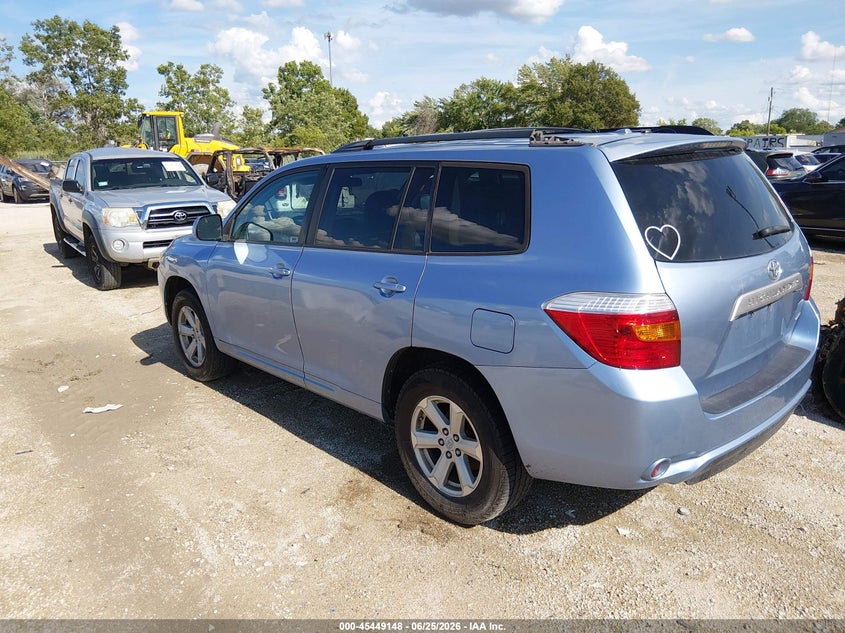 2010 Toyota Highlander VIN 5TDBK3EH8AS015069 IAAI salvage auction — NORMAL WEAR, Clear (Indiana), sold $1,125 on 2026-07-21 (photo 3)