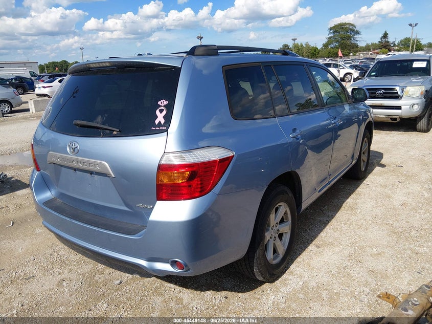 2010 Toyota Highlander VIN 5TDBK3EH8AS015069 IAAI salvage auction — NORMAL WEAR, Clear (Indiana), sold $1,125 on 2026-07-21 (photo 4)