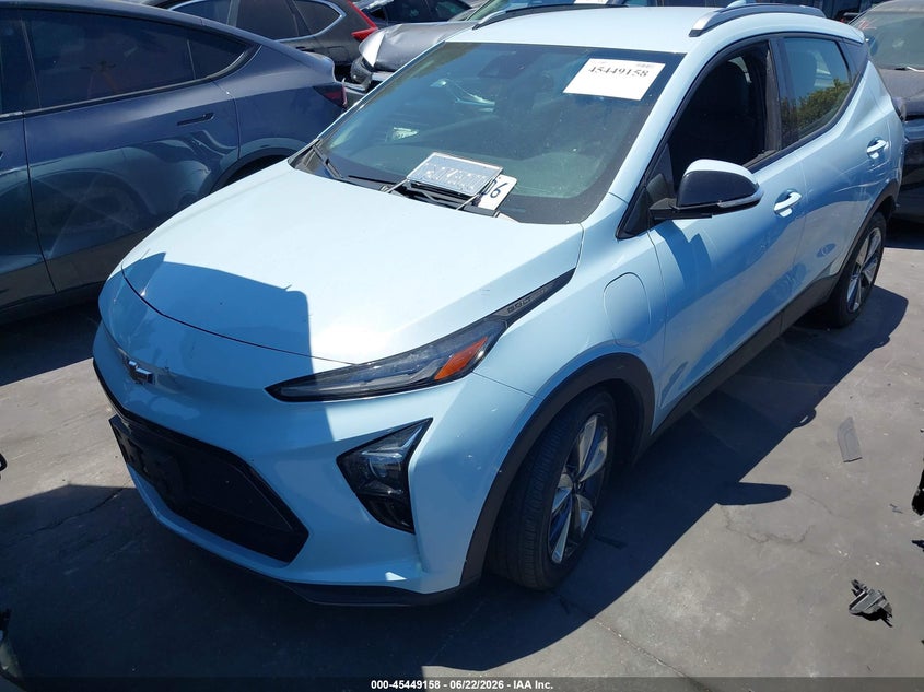 2022 Chevrolet Bolt euv VIN 1G1FY6S01N4111703 IAAI salvage auction — RIGHT FRONT, Salvage Title, sold $7,500 on 2026-07-31 (photo 2)