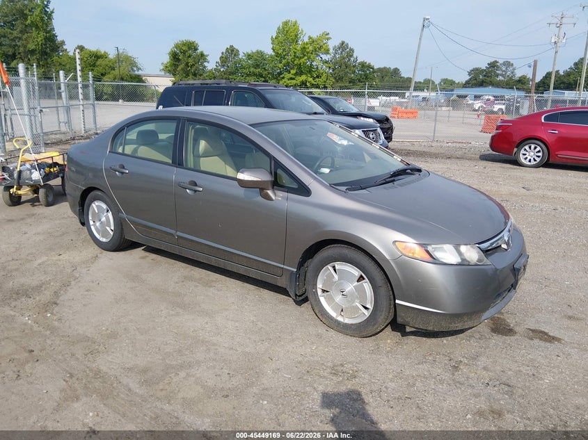 2006 Honda Civic hybrid VIN JHMFA36266S011713 IAAI salvage auction — NORMAL WEAR, Regular (South Dakota), sold $500 on 2026-07-17 (photo 1)
