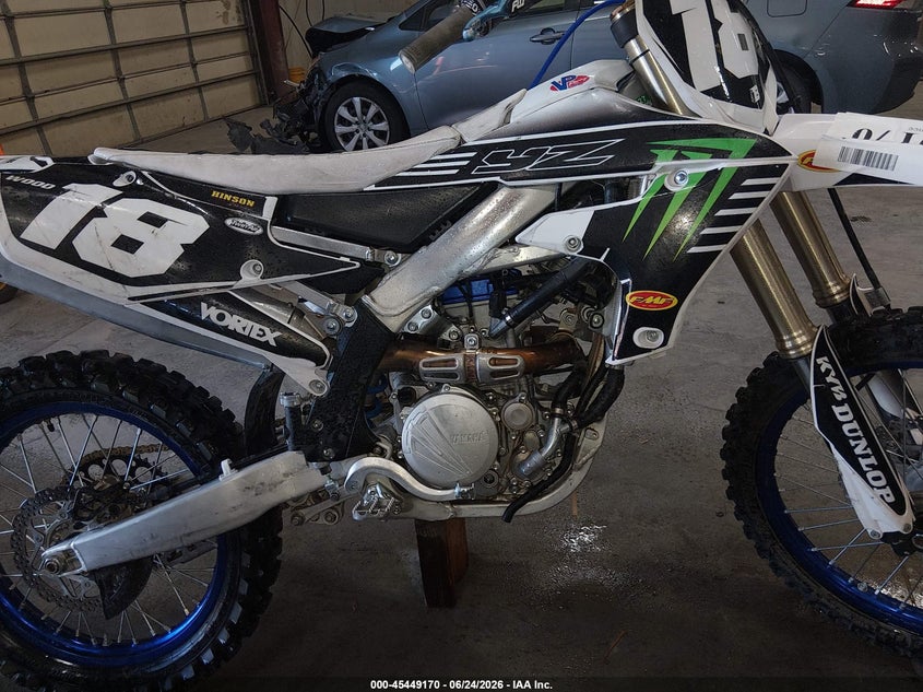 2022 Yamaha Yz VIN JYACG40C2NA025800 IAAI salvage auction — ALL OVER, Salvage (Idaho), sold $2,500 on 2026-07-28 (photo 8)