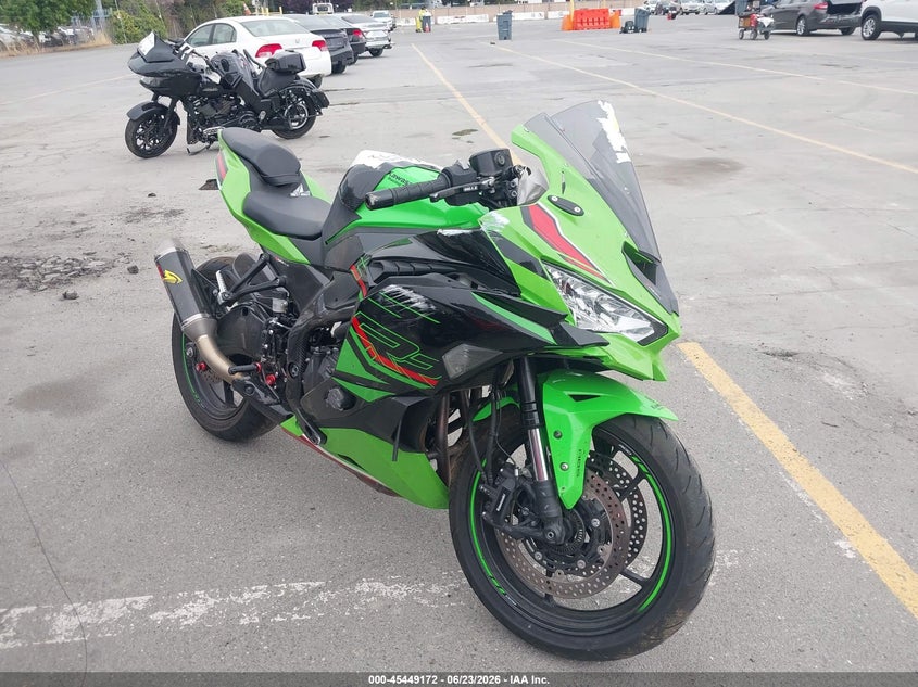 2023 Kawasaki Zx VIN ML5ZXCS17PDA00488 IAAI salvage auction — LEFT & RIGHT, Salvage (California), sold $2,500 on 2026-07-15 (photo 1)