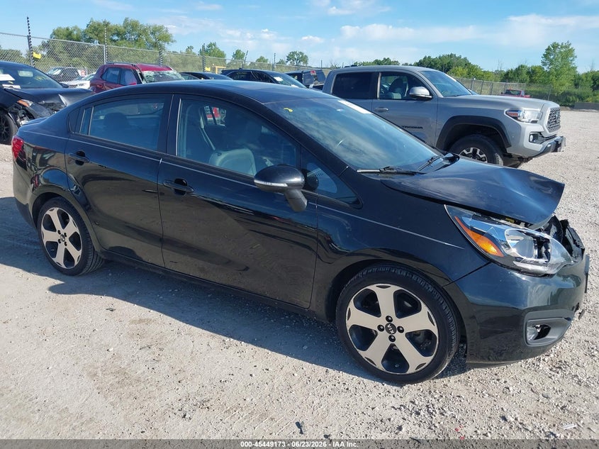 2015 Kia Rio VIN KNADN4A34F6469694 IAAI salvage auction — FRONT END, Clear (Wisconsin), sold $775 on 2026-07-28 (photo 1)
