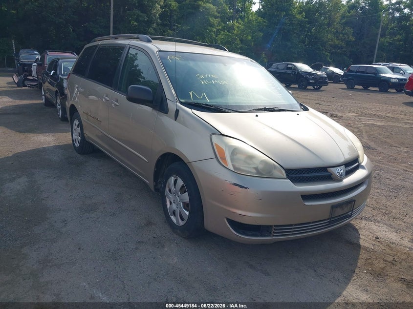 2005 Toyota Sienna VIN 5TDZA23C65S258825 IAAI salvage auction — NORMAL WEAR, Clear (Maryland), sold $1,000 on 2026-07-08 (photo 1)
