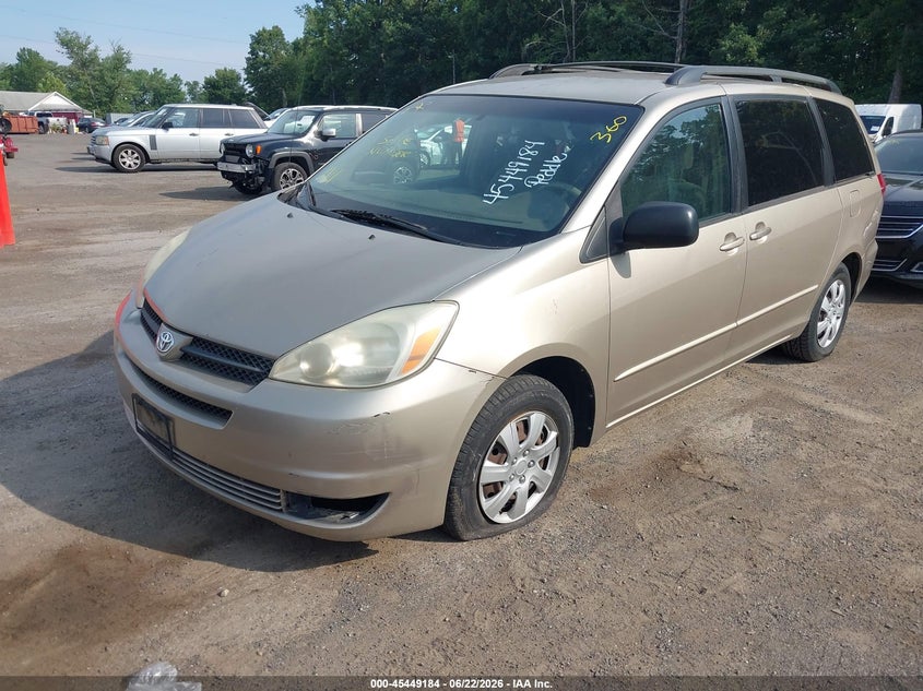 2005 Toyota Sienna VIN 5TDZA23C65S258825 IAAI salvage auction — NORMAL WEAR, Clear (Maryland), sold $1,000 on 2026-07-08 (photo 2)