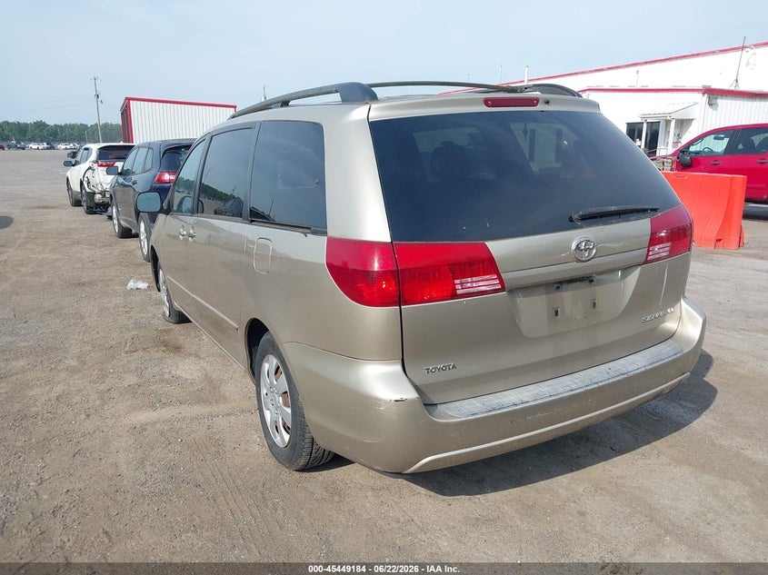 2005 Toyota Sienna VIN 5TDZA23C65S258825 IAAI salvage auction — NORMAL WEAR, Clear (Maryland), sold $1,000 on 2026-07-08 (photo 3)